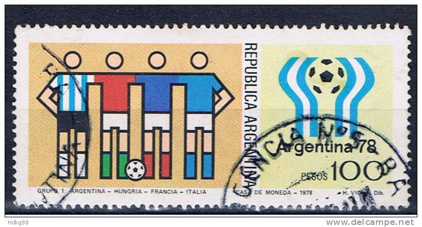 RA+ Argentinien 1978 Mi 1340 Fußball WM Gruppenverteilung - Gebraucht