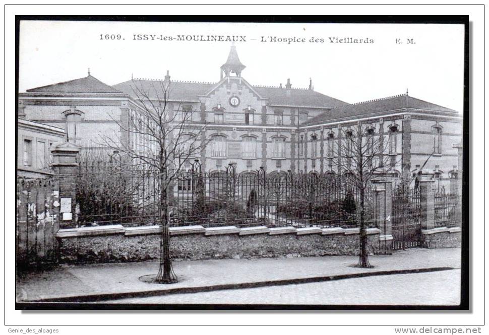 92  ISSY Les Moulineaux,  L'Hostice Des Vieillards, CPA écrite En 1916, Ed EM1609, Bon état - Issy Les Moulineaux