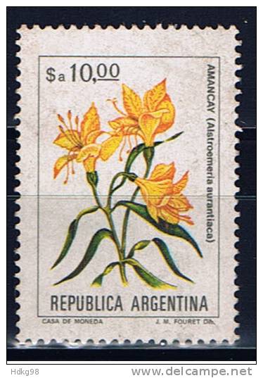 RA+ Argentinien 1983 Mi 1664** Alstroemeria - Neufs