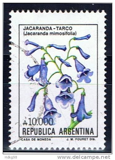 RA+ Argentinien 1990 Mi 2028 Jacaranda - Usati