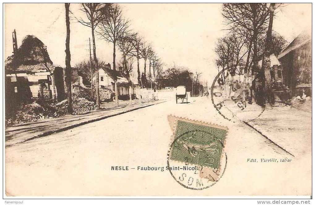 NESLE . Faubourg Saint-Nicolas - Nesle