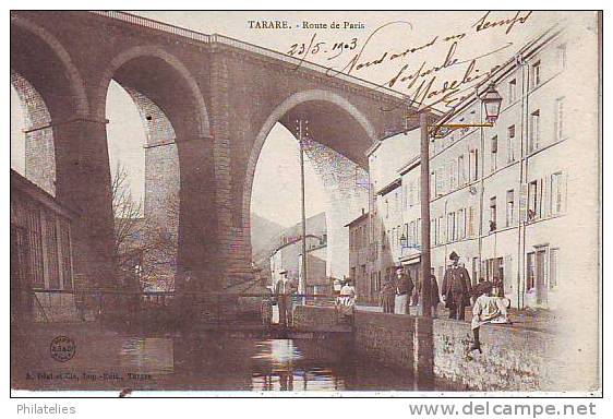TARARE ROUTE DE PARIS 1905 - Tarare