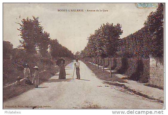 BOISSY  L AILLERIE  AV DE LA GARE  1906 - Boissy-l'Aillerie