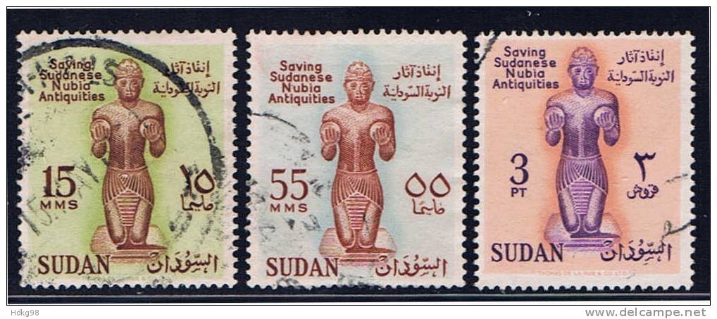 SUD+ Sudan 1961 Mi 169-71 - Soedan (1954-...)