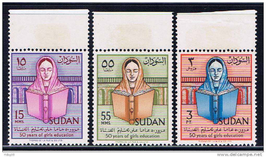 SUD+ Sudan 1961 Mi 172-74 - Sudan (1954-...)