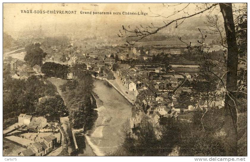 BELGIQUE - VAUX Sous CHEVREMONT - Grand Panorama Vers Chênée-Liège - Chaudfontaine