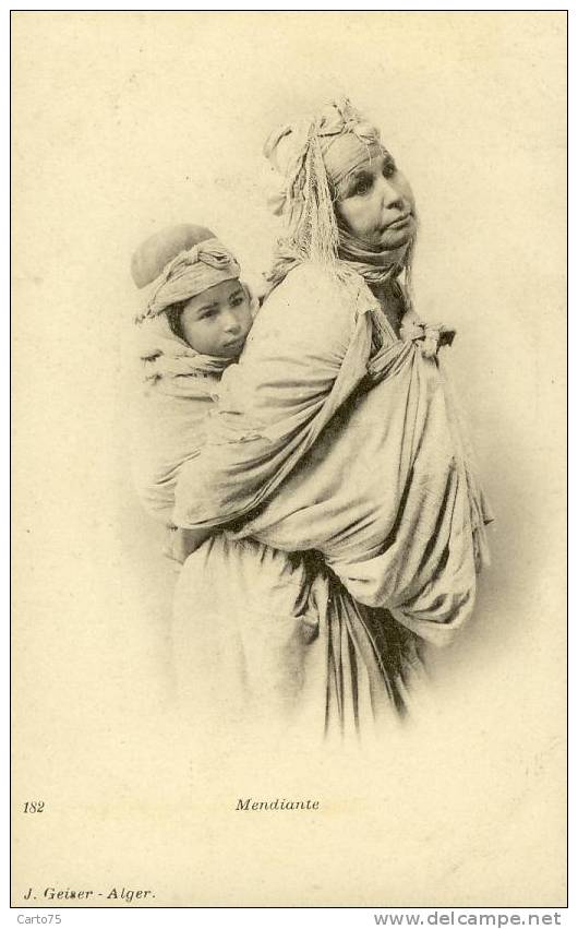 ALGERIE - Mendiante Et Son Enfant - Plaatsen