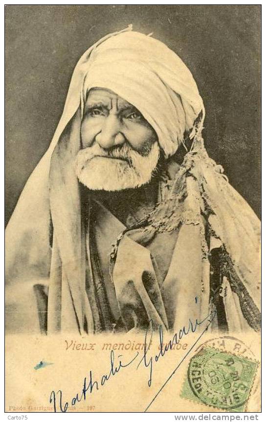 ALGERIE - Vieux Mendiant Arabe - Mannen