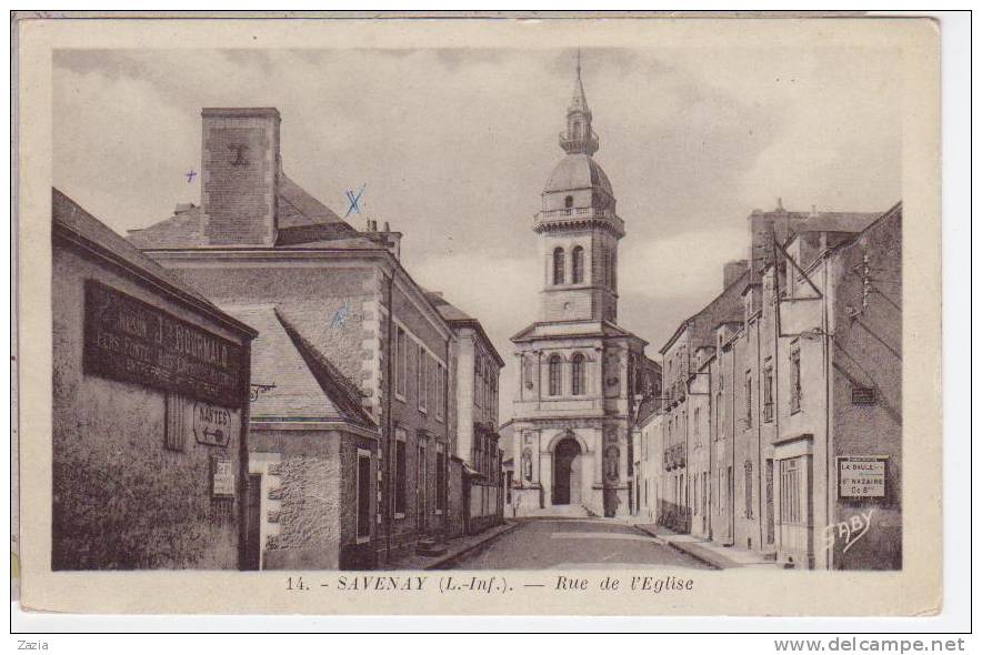 44.406/ SAVENAY - Rue De L'église - Savenay