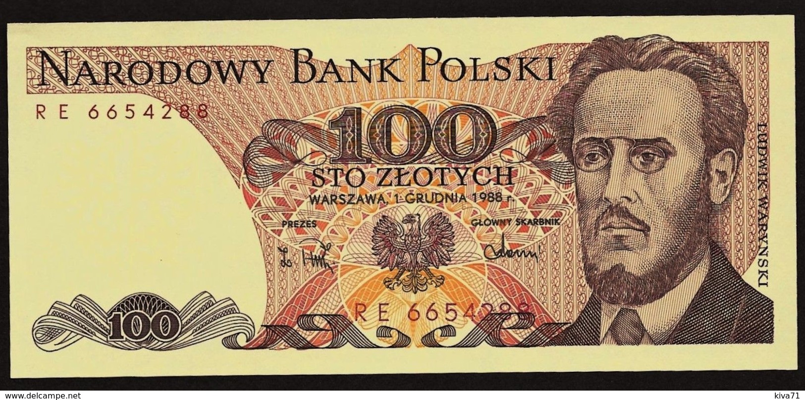 100 Zlotych "POLOGNE"  1988 UNC  Bc 74 - Polen