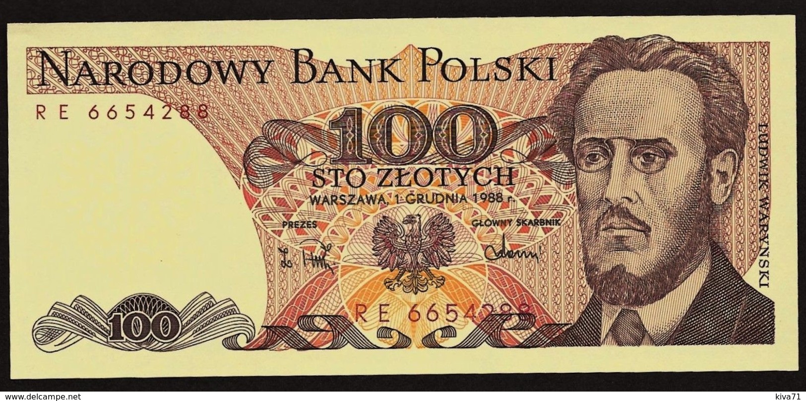 100 Zlotych "POLOGNE"  1988 UNC  Bc 74 - Pologne