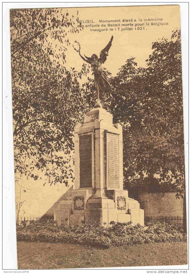 BELOEIL - MONUMENT ELEVE A LA MEMOIRE DES ENFANTES ... - Belöil