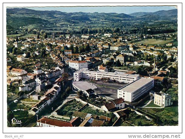 {50595} 63 Puy De Dôme Ambert , Le Lycée Blaise-Pascal , Panorama Sur Les Monts Du Forez ; Editions Combier CIM - Ambert