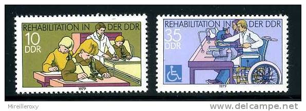 REHABILITATION HANDICAPES / ENSEIGNEMENT / TRAVAUX A L USINE  / ALLEMAGNE / D.D.R. - Handicaps