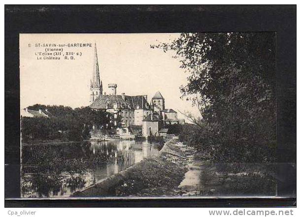 86 ST SAVIN GARTEMPE Eglise, Chateau, Vue Générale, Ed RD 9, 192? - Saint Savin