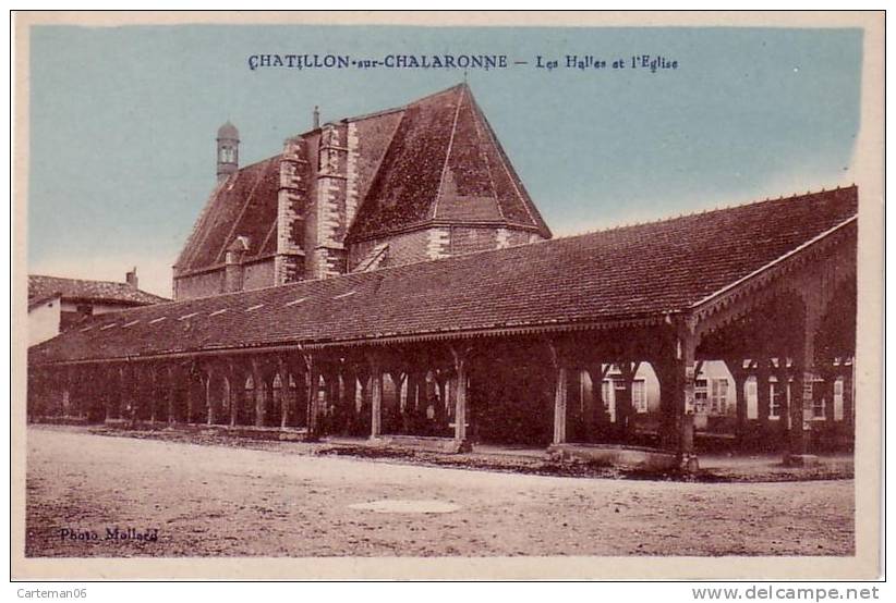 01 - Chatillon Sur Chalaronne - Les Halles Et L'Eglise - Châtillon-sur-Chalaronne