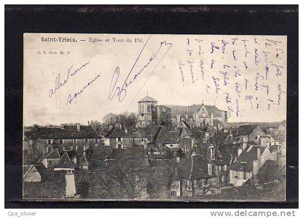 87 ST YRIEIX Vue Générale, Eglise, Tour Du Plo, Ed VP 5, 1903 - Saint Yrieix La Perche