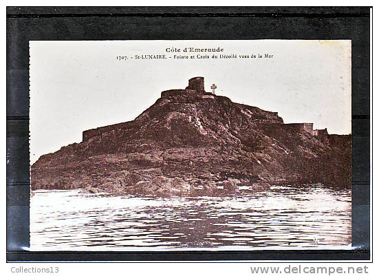 ILE ET VILAINE - Saint Lunaire - Pointe Et Croix Du Décollé Vues De La Mer - Saint-Lunaire