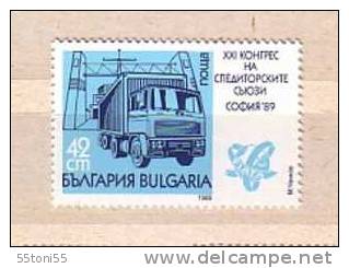 Bulgaria 1989  Transport Congress FIATA  1v.-MNH - Vrachtwagens