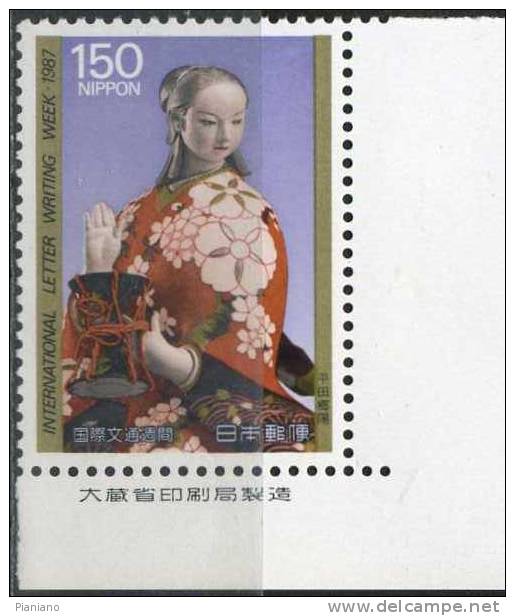 PIA - JAP - 1987 : Semaine Internationale De La Lettre écrite - Oeuvres D'artiste Japonais - (Yv 1650-51) - Porcellana