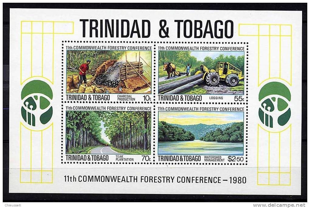 Trinité ** Bloc N° 32  - Conf. Du Commonwealth - Trinidad En Tobago (1962-...)
