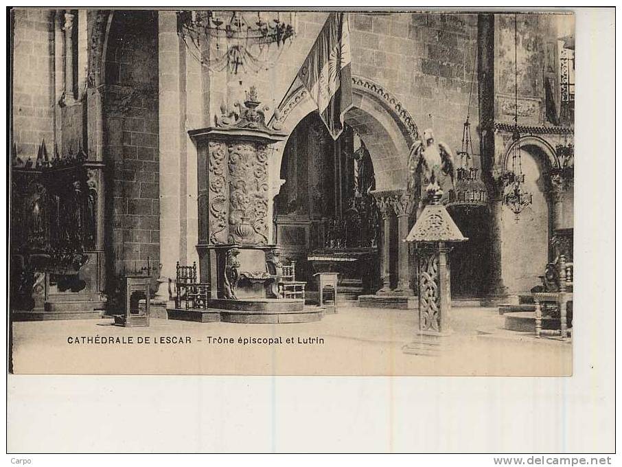 CATHÉDRALE DE LESCAR. - Trone épiscopal Et Lutrin. - Lescar