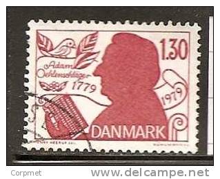 DENMARK - ADAM OEHLENSCLAGER  - Yvert # 695 - VF USED - Usado