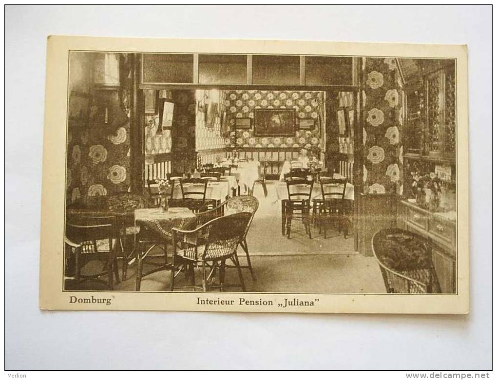 Domburg -Zeeland -Interieur Pension Juliana - 1920-30´s  VF  D22178 - Domburg