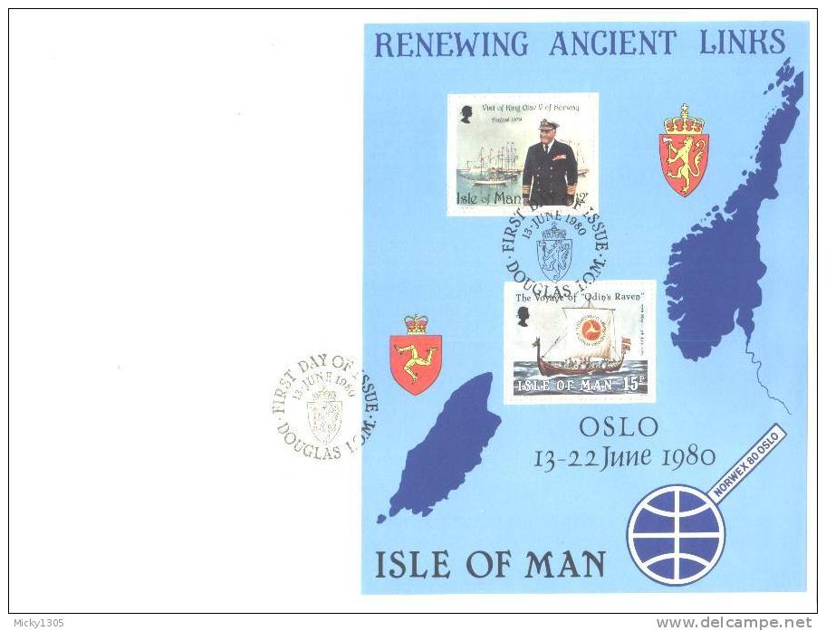 Insel Man / Isle Of Man - Block 4 / Miniature Sheet -  FDC (#026) ## - Marítimo