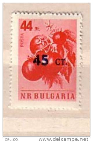 Bulgaria / Bulgarie  1959 Tomatoes Overprint  1v.-MNH - Gemüse