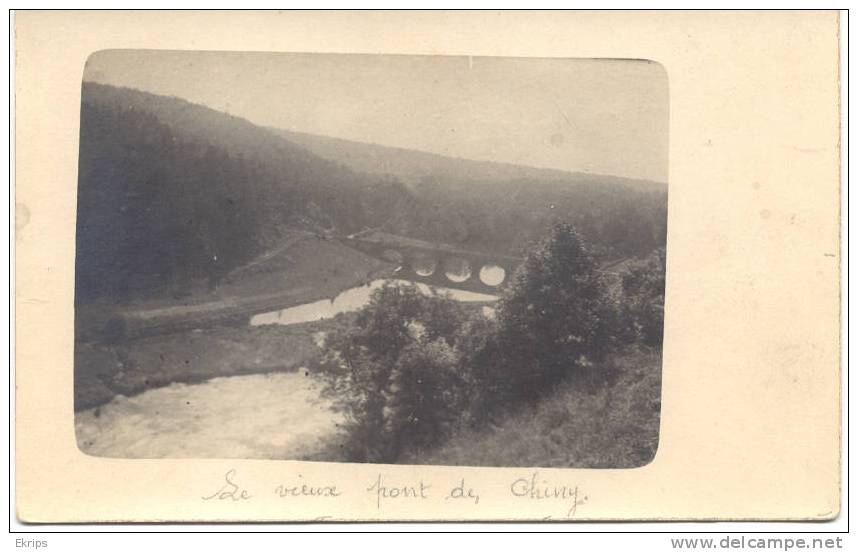 Carte Photo "Le Vieux Pont De Chiny" - Chiny
