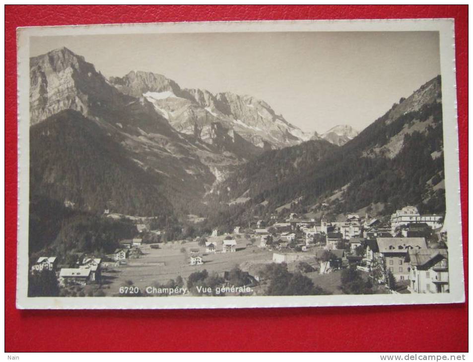 Suisse- CHAMPERY . Vue Générale. - Champéry