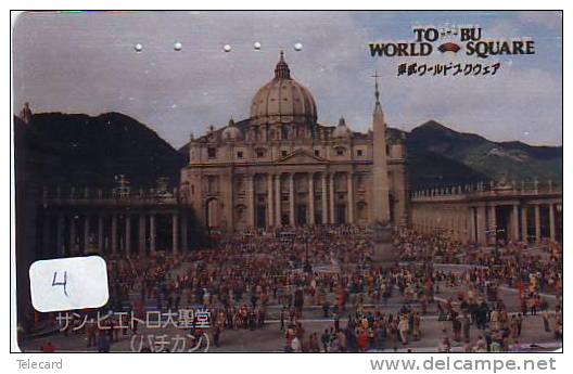 Télécarte ITALIE Reliée VATICAN  (4)  Phonecard ITALY VATICAN RELATED * Telefonkarte ITALIA Verbunden - Japan - Vatican