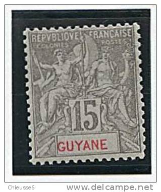 Guyane * N° 45 - 15c Gris - - Other & Unclassified