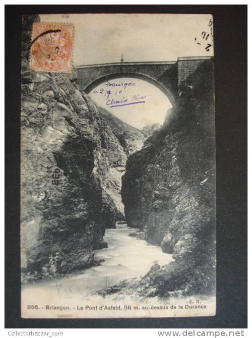 Vintage CA 1900 Postcard AK France Briancon Le Pont D'Asfeld Bridge - Briancon