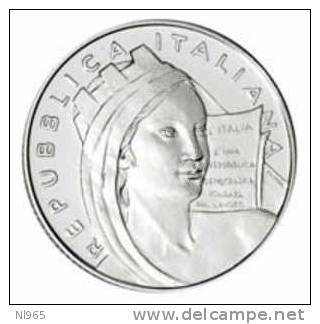 REPUBBLICA -  ITALIA 2008 (  ITALY ) 5 EURO ARGENTO FDC 60° ANNIVERSARIO DELL´ENTRATA IN VIGORE DELLA COS - Italie