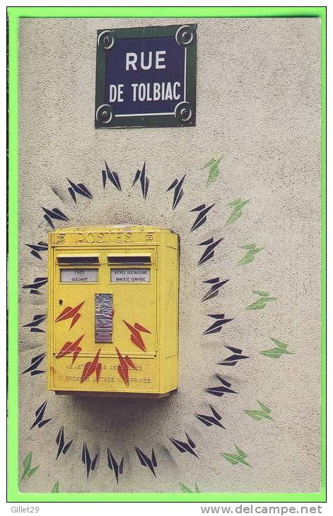 LA POSTE - THIERRY DOMAGE, RUE DE TOLBIAC , PARIS 1985 - ÉCRITE EN 1998 - - Postal Services