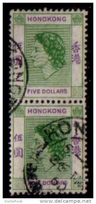 HONG KONG   Scott #  197   F-VF USED Pair - Oblitérés