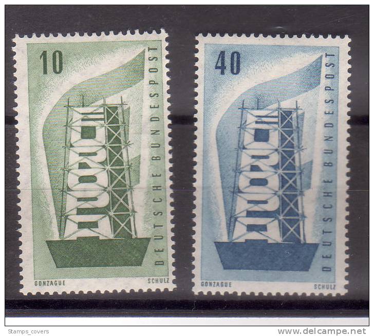 BUND MNH** MICHEL 241/42 EUROPA 1956 - 1956