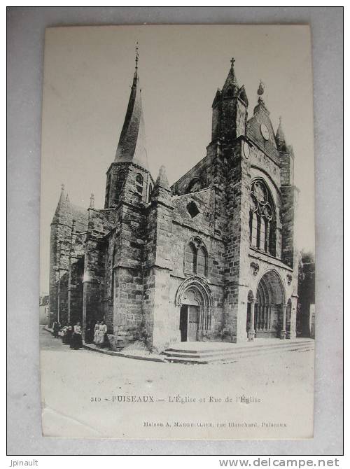 PUISEAUX - L'église Et Rue De L'Eglise - Puiseaux