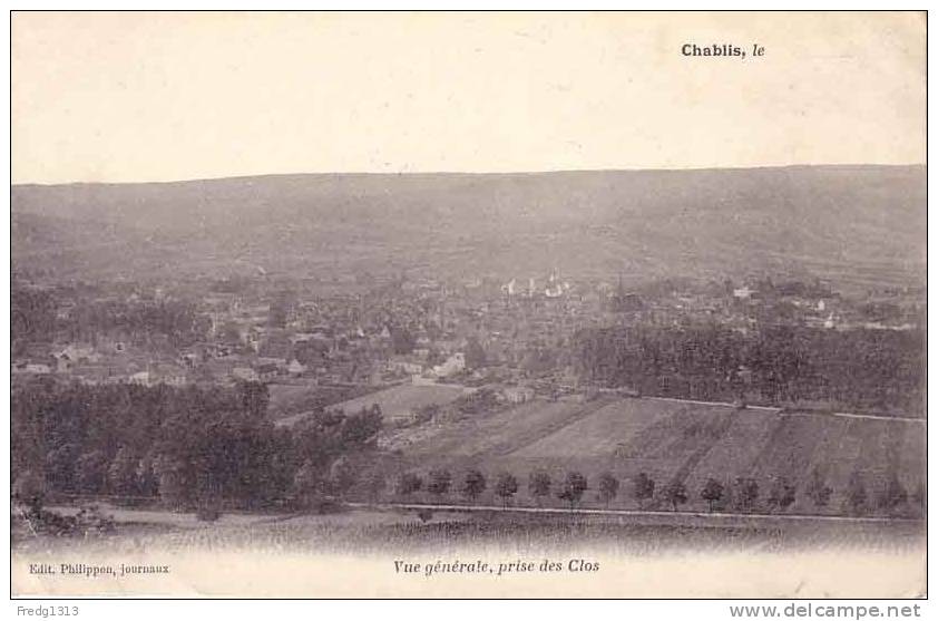 Chablis - Vue Generale Prise Des Clos - Chablis