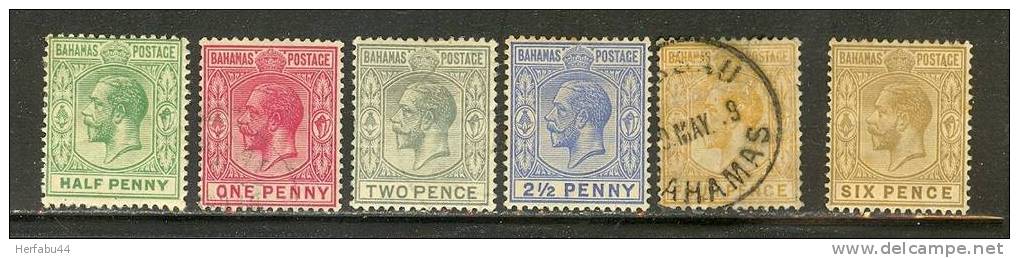 Bahamas         Stamps       SC# 49-53  SCV $ 35.20 - 1859-1963 Colonie Britannique