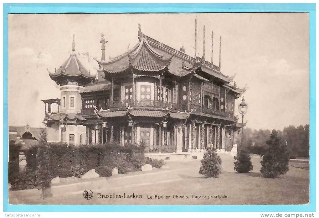 PAVILLON CHINOIS BRUXELLES LAEKEN 05.01.1924 CPEXPO ¤ NELS THILL Flamme VOYAGES BELGIQUE ABONNEMENTS 5 & 15 JOURS /2058A - Laeken