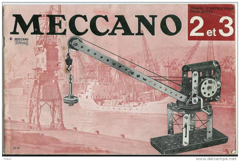 MECCANO  Manuel D´instructions Pour Boites 2 Et 3 - Meccano