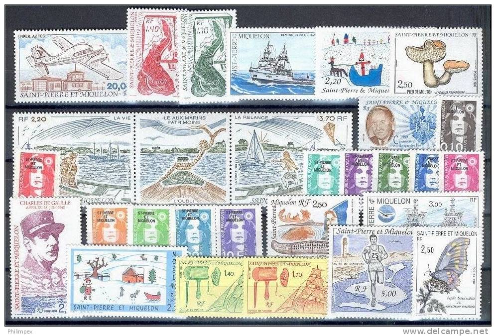 ST. PIERRE & MIQUELON, VERY NICE COLLECTION, ONLY DIFFERENT, ALL MNH! - Ungebraucht