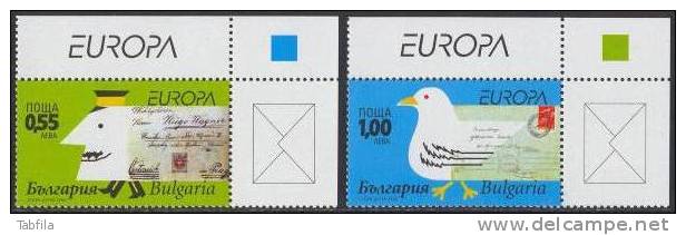 BULGARIA / BULGARIE / BULGARIEN  - 2008 - Europe - "Letter" - 2 Tim.** - Unused Stamps
