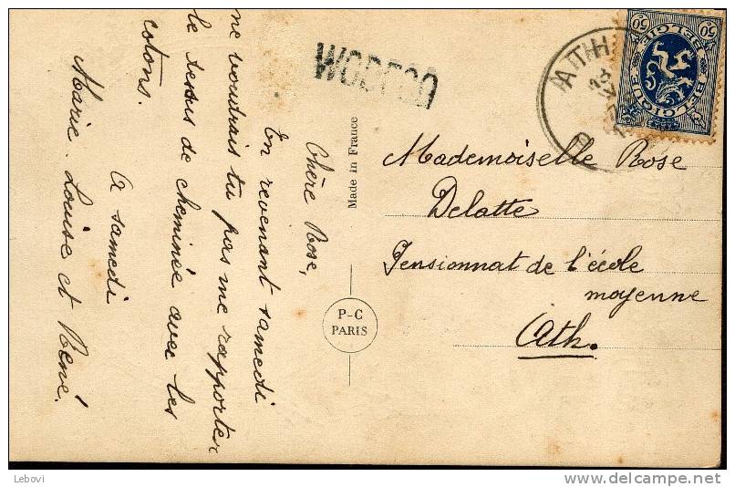 Belgique - CV Ayant Circulé (1906?) : Griffe De WODECQ - Linear Postmarks