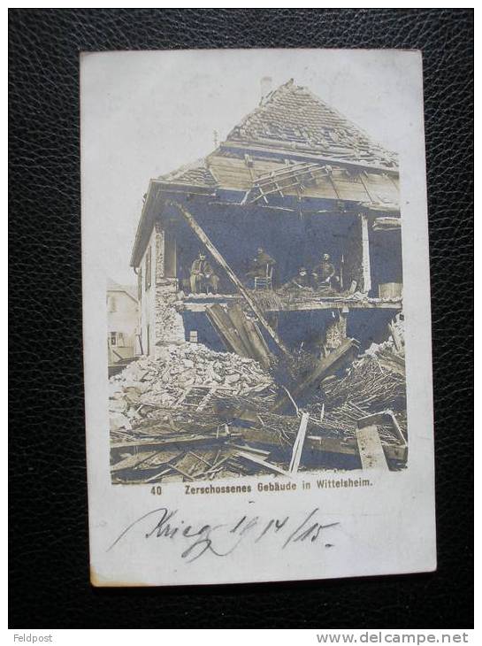 Carte Photo WITTELSHEIM 1915 - Cernay