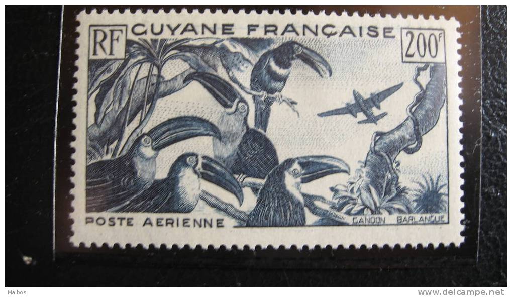 GUYANE - Aéro N° 37 - Gomme & Trace Charnière - Gum & Hunger Mark - Unused Stamps