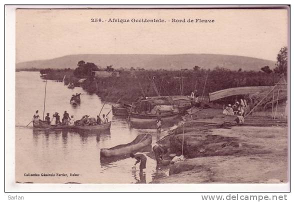 LOT-KO , AFRIQUE DIVERS , FORTIER N° 256 , Bord De Fleuve - Non Classés